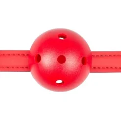 EasyToys Fetish Bâillon-boule Ajourée Noir/rouge -Vestiaire Fetish Soldes baillon boule ajouree noirrouge 2