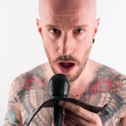 Rubber Fetish Baillon Tube Gonflable Avec Sangle Latex -Vestiaire Fetish Soldes baillon tube gonflable avec sangle latex 2