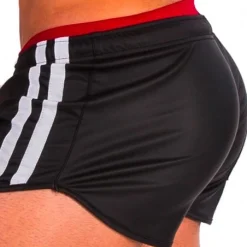 Barcode Berlin Short Byron Bandes Blanches -Vestiaire Fetish Soldes barcode berlin short byron bandes blanches 2