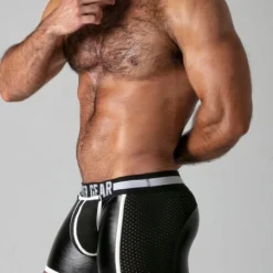 Boxer Avec Poche Amovible Et Zip Full Access - Locker Gear 6 Boxer Avec Poche Amovible Et Zip Full Access - Locker Gear -Vestiaire Fetish Soldes boxer avec poche amovible et zip full access locker gear 2