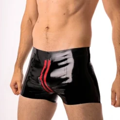 RoB Latex Et Néoprène Boxer Zoom Fullzip Noir Et Rouge Latex 5 RoB Latex Et Néoprène Boxer Zoom Fullzip Noir Et Rouge Latex -Vestiaire Fetish Soldes boxer zoom fullzip noir et rouge latex 2