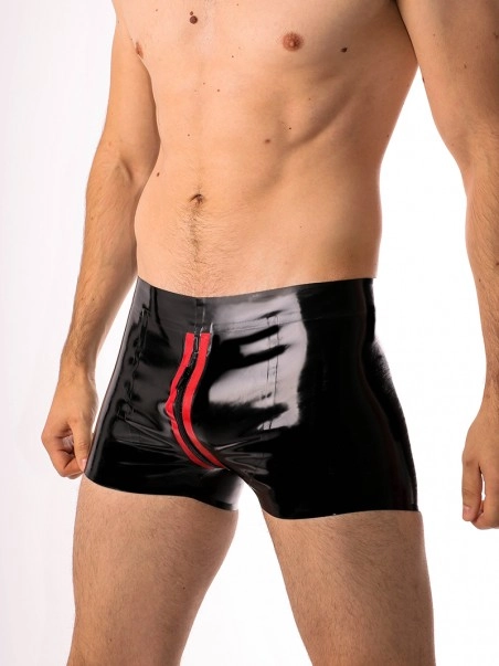RoB Latex Et Néoprène Boxer Zoom Fullzip Noir Et Rouge Latex 3 RoB Latex Et Néoprène Boxer Zoom Fullzip Noir Et Rouge Latex – Image 3