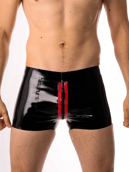 RoB Latex Et Néoprène Boxer Zoom Fullzip Noir Et Rouge Latex 1 RoB Latex Et Néoprène Boxer Zoom Fullzip Noir Et Rouge Latex