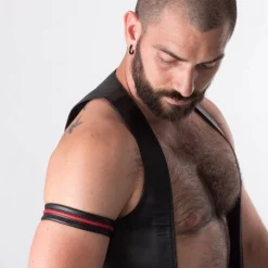 RoB Accessoires Brassard Cuir Ajustable -Vestiaire Fetish Soldes brassard cuir ajustable 7