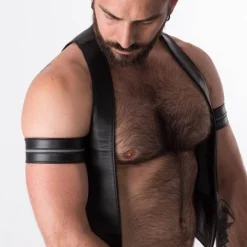 RoB Accessoires Brassard Large Ajustable Pressions -Vestiaire Fetish Soldes brassard large ajustable pressions 51