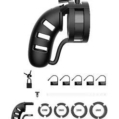 Cage De Chasteté Souple Avec Séparateur De Couilles "19" (noire) - Mancage 6 Cage De Chasteté Souple Avec Séparateur De Couilles "19" (noire) - Mancage -Vestiaire Fetish Soldes cage de chastete souple avec separateur de couilles 19 noire mancage 2