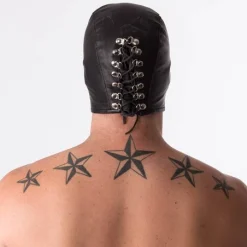 RoB Accessoires Cagoule BDSM En Cuir -Vestiaire Fetish Soldes cagoule bdsm en cuir 3