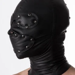 RoB Accessoires Cagoule Blackout Cuir -Vestiaire Fetish Soldes cagoule blackout cuir 1