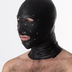 RoB Accessoires Cagoule Blackout Cuir -Vestiaire Fetish Soldes cagoule blackout cuir 2