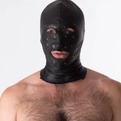 RoB Accessoires Cagoule Blackout Cuir -Vestiaire Fetish Soldes cagoule blackout cuir 3