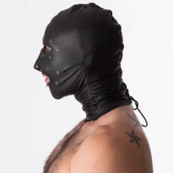 RoB Accessoires Cagoule Blackout Cuir -Vestiaire Fetish Soldes cagoule blackout cuir 4