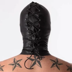 RoB Accessoires Cagoule Blackout Cuir -Vestiaire Fetish Soldes cagoule blackout cuir 5