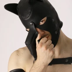 Bruthal Gear Cagoule Chien Cuir -Vestiaire Fetish Soldes cagoule chien cuir bruthal gear 6