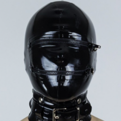 Cagoule Totale En Latex Avec Zip Et Cadenas - Latex 101 -Vestiaire Fetish Soldes cagoule totale en latex avec zip et cadenas latex 101 3