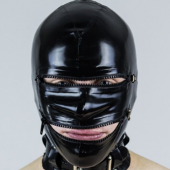 Cagoule Totale En Latex Avec Zip Et Cadenas - Latex 101 -Vestiaire Fetish Soldes cagoule totale en latex avec zip et cadenas latex 101 6