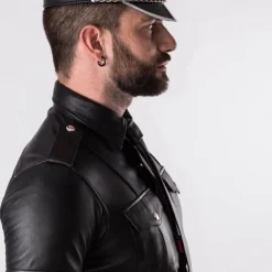 Rob Casquette Chaine Cuir -Vestiaire Fetish Soldes casquette chaine cuir 2