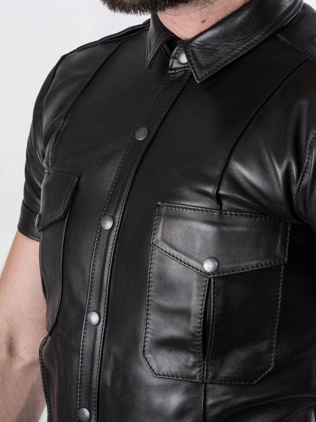 Bruthal Gear Chemise Cuir Slim Fit Premium 3 Bruthal Gear Chemise Cuir Slim Fit Premium – Image 3