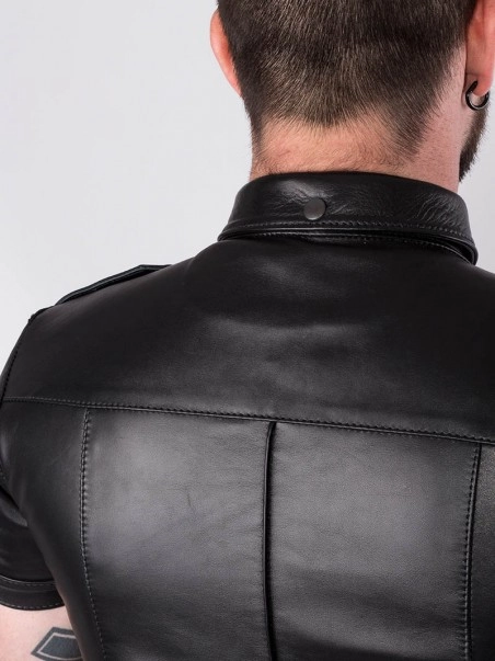 Bruthal Gear Chemise Cuir Slim Fit Premium 6 Bruthal Gear Chemise Cuir Slim Fit Premium – Image 6