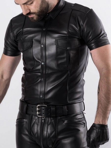 Bruthal Gear Chemise Cuir Slim Fit Premium 1 Bruthal Gear Chemise Cuir Slim Fit Premium