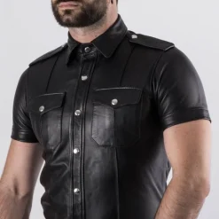 Chemise RoB Cuir -Vestiaire Fetish Soldes chemise rob cuir 3