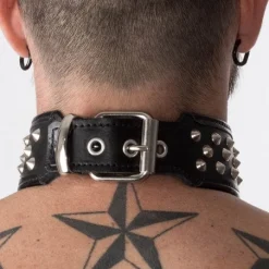 RoB Accessoires Collier Dog à Clous -Vestiaire Fetish Soldes collier dog a clous 3