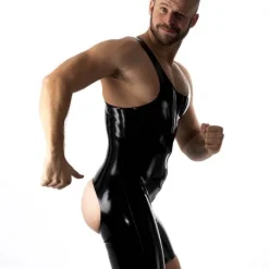 RoB Latex Et Néoprène Combinaison Bretelles Backless Latex -Vestiaire Fetish Soldes combinaison bretelles backless latex 3