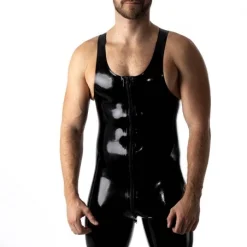 RoB Latex Et Néoprène Combinaison Bretelles Backless Latex -Vestiaire Fetish Soldes combinaison bretelles backless latex 4