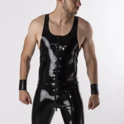 RoB Latex Et Néoprène Combinaison Bretelles Latex -Vestiaire Fetish Soldes combinaison bretelles latex 4