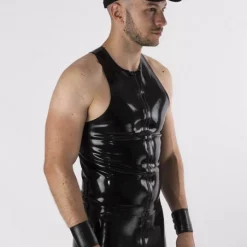 RoB Latex Et Néoprène Débardeur Y Zip Latex -Vestiaire Fetish Soldes debardeur y zip latex 4