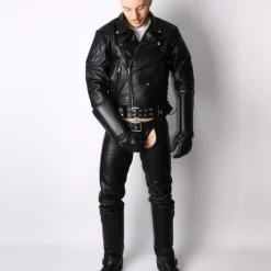 Gantelets En Cuir Renforcé -Vestiaire Fetish Soldes gantelets en cuir renforce 7