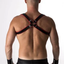 RoB Accessoires Harnais Epaules Bords Rouges En Cuir Souple