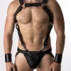 Bruthal Gear Harnais Et Jockstrap All Black