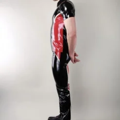 Jeans Bicolore Contrast - Latex 101 10 Jeans Bicolore Contrast - Latex 101 -Vestiaire Fetish Soldes jeans bicolore contrast latex 101 4