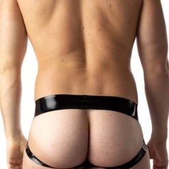 RoB Latex Et Néoprène Jockbrief Zip Rouge/noir Latex -Vestiaire Fetish Soldes jockbrief zip rouge noir latex 2