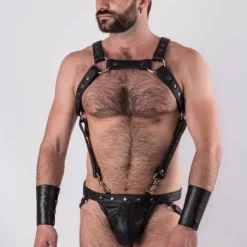 Bruthal Gear Jockstrap All Black Bruthal Cuir -Vestiaire Fetish Soldes jockstrap all black bruthal cuir 6