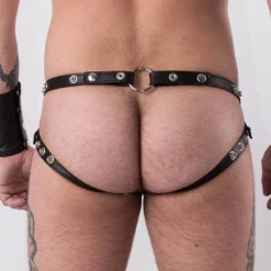 Rob Jockstrap Coque Cuir -Vestiaire Fetish Soldes jockstrap coque cuir 2