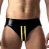 RoB Latex Et Néoprène Jockstrap Zip Jaune/noir Latex