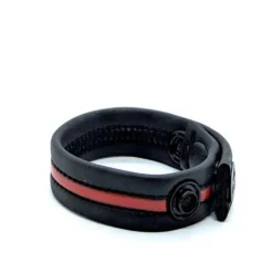 665 Cockring Néoprène à Pressions Gun Strap