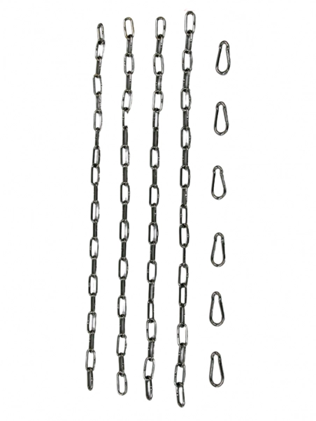 UKRed Lot De Chaînes Avec Mousquetons En Zinc 1 UKRed Lot De Chaînes Avec Mousquetons En Zinc