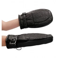 Moufles En Cuir Avec Pics 9 Moufles En Cuir Avec Pics -Vestiaire Fetish Soldes moufles en cuir avec pics 4