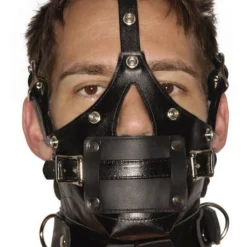 Muselière Premium En Cuir Avec Bâillons - Strict Leather -Vestiaire Fetish Soldes museliere premium en cuir avec baillons strict leather 2
