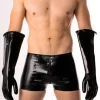 Rubber Fetish Paire De Gants Industriels Longueur Coude