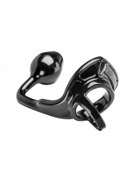 Perfect Fit Cockring Armour Tug Lock Noir 5 Perfect Fit Cockring Armour Tug Lock Noir – Image 5