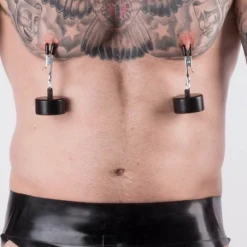 Rimba Pinces à Seins Croco Et Poids 200G -Vestiaire Fetish Soldes pinces a seins croco et poids 200g 2