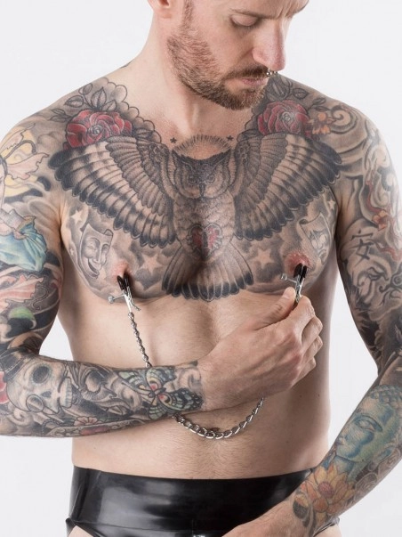 Rimba Pinces à Seins Croco Plates Réglables 1 Rimba Pinces à Seins Croco Plates Réglables