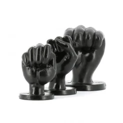 All Black Plug Fist D'entraînement - 3 Diamètres -Vestiaire Fetish Soldes plug anal fist 3