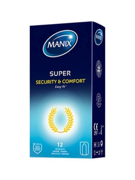 Préservatifs Manix Super (NF) - Boîte De 12 1 Préservatifs Manix Super (NF) - Boîte De 12