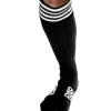 RoB Accessoires Chaussettes Sneaker, Noires, Bandes Blanches