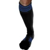 RoB Accessoires Chaussettes Sneaker Noires Bandes Bleues