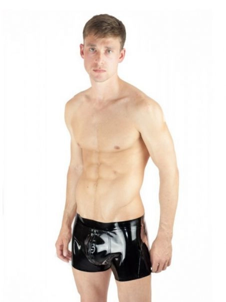 Short Court En Latex Avec Poche Gros Paquet - Latex 101 2 Short Court En Latex Avec Poche Gros Paquet - Latex 101 – Image 2